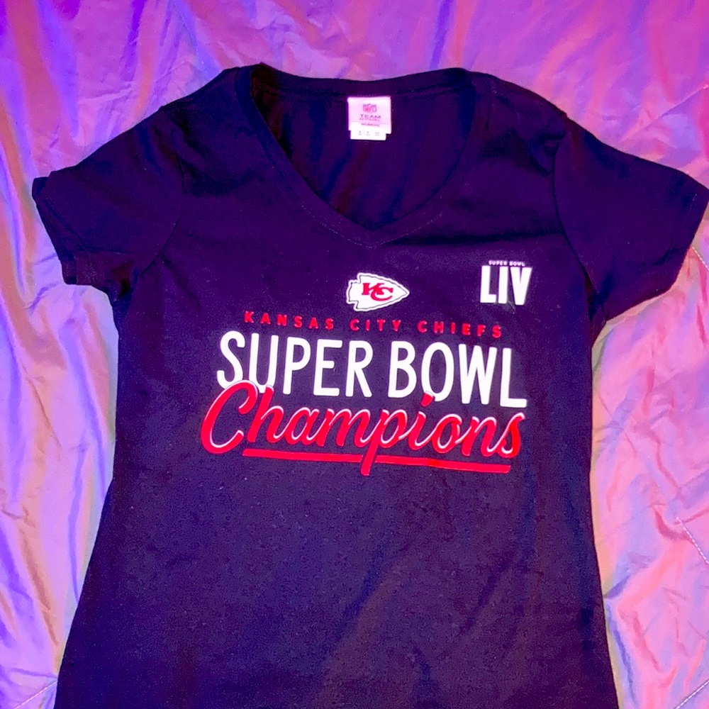 Women’s black Super Bowl LIV Chiefs Shirt